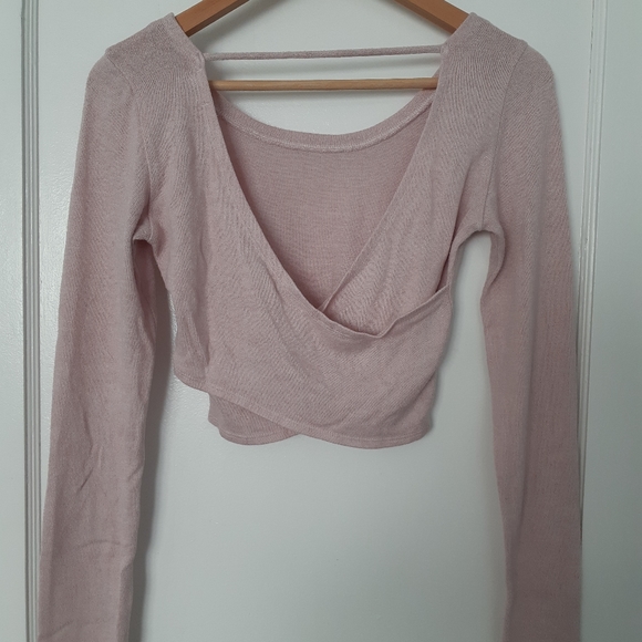 Pink Longsleeve Croptop - Picture 5 of 6